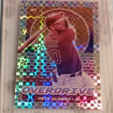 Panini 2021 Chronicles Pete Alonso Overdrive Prizm #22 New York Mets