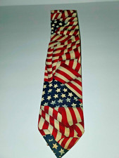 BEANS McGEE Necktie Men’s Cotton Patriotic U.S. Flag Design Made in USA