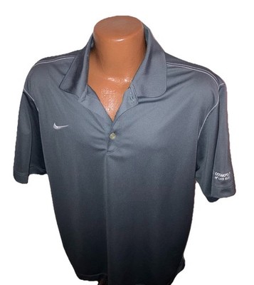 Nike Cosmopolitan Hotel Casino Las Vegas Gray Golf Polo Shirt Mens size Large