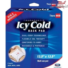 Large Back Cold Pack Cold Therapy Pain Relief Flexible Gel Pad Reusable New