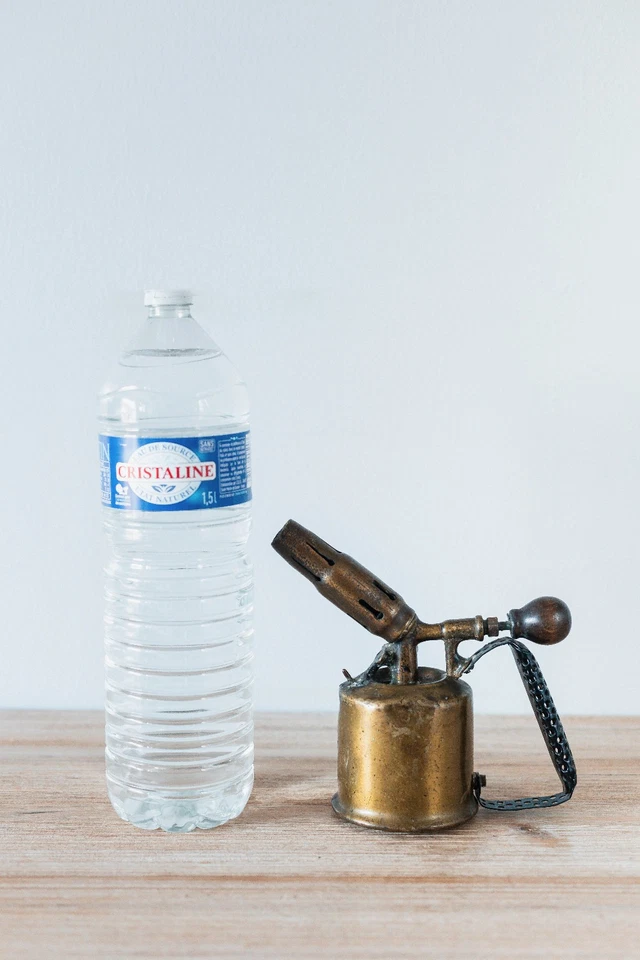 Ancienne Lampe à Souder Chalumeau Vintage en Laiton - Photo 4/4