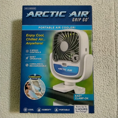 #ad #ad Artic Air Grip Go Fan Portable Air Cooler Cordless Cooling Rechargeable 3 Speed $20.97