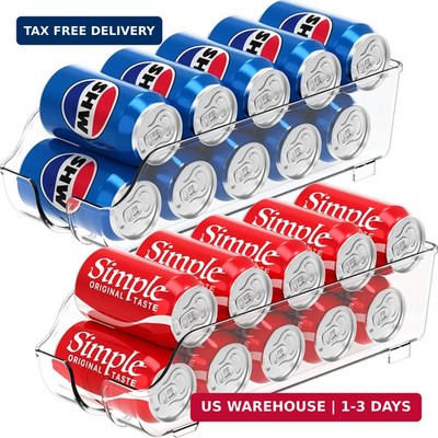 Simple Houseware Soda Can Organizer and Dispenser for Refrigerator / Pantry, Cle