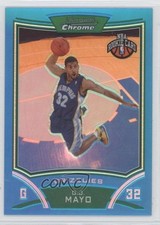 2008 Bowman Draft Picks & Stars Chrome Rookie Blue Refractor 84/99 OJ Mayo 2w0