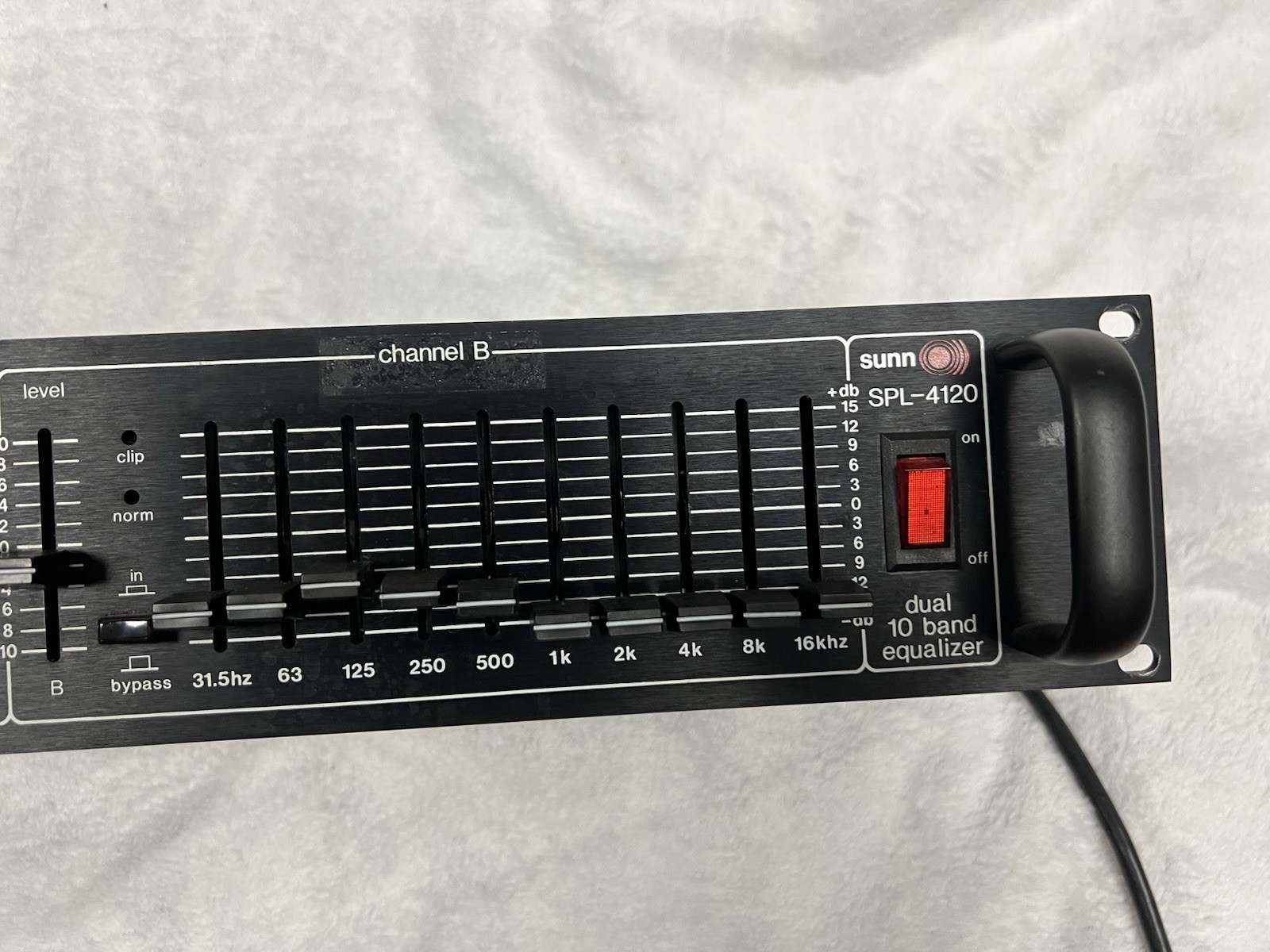 Sunn SPL 4120 Dual Band Graphic Equalizer And Manual Vintage Original USA