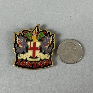 London England Coat Of Arms Enamel Metal Travel Souvenir Fridge Magnet #57249