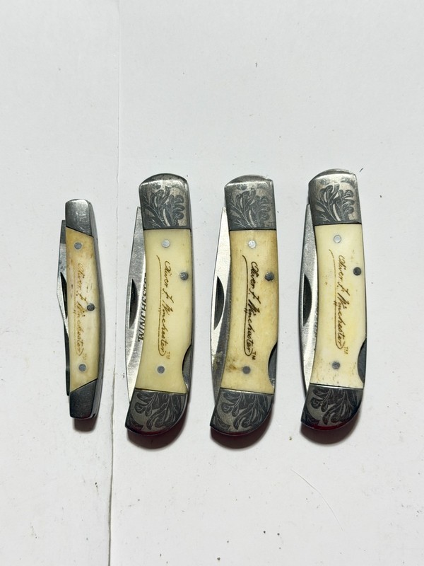 Lot of 4 Oliver Winchester Pocket Knives