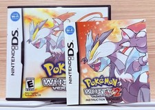 Pokemon White Version 2 Nintendo DS Case  Manual Only - No Game