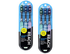 Advanced Design Soft Toothbrushes, Colors May Vary, 3 Count Pack of 2 Total 6
