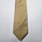 Jos. A. Bank Premier Collection Tie Men's Gold Silk Herringbone Made in USA 58"