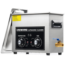CREWORKS 6.5L Ultrasonic Cleaner 120W Heated Digital Sonic Cavitation