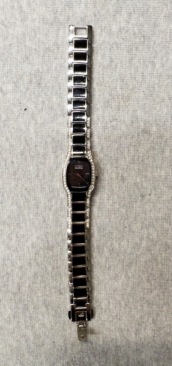 Citizen Eco-Drive Silhouette Crystal Women display picture 2