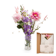 Dried & Artifical Flowers in Gift Box Letterbox Ready to Gift