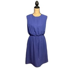 The Limited Dress Womens Medium Blue Knee Length Career Classic Wedding Guest