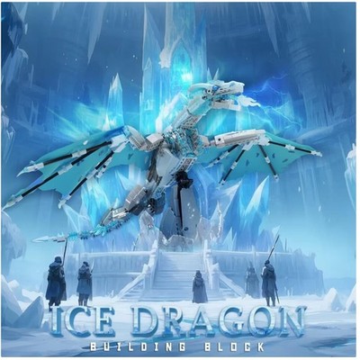 Ice Dragon Model Kit - 1019 Blocks - Creative Play