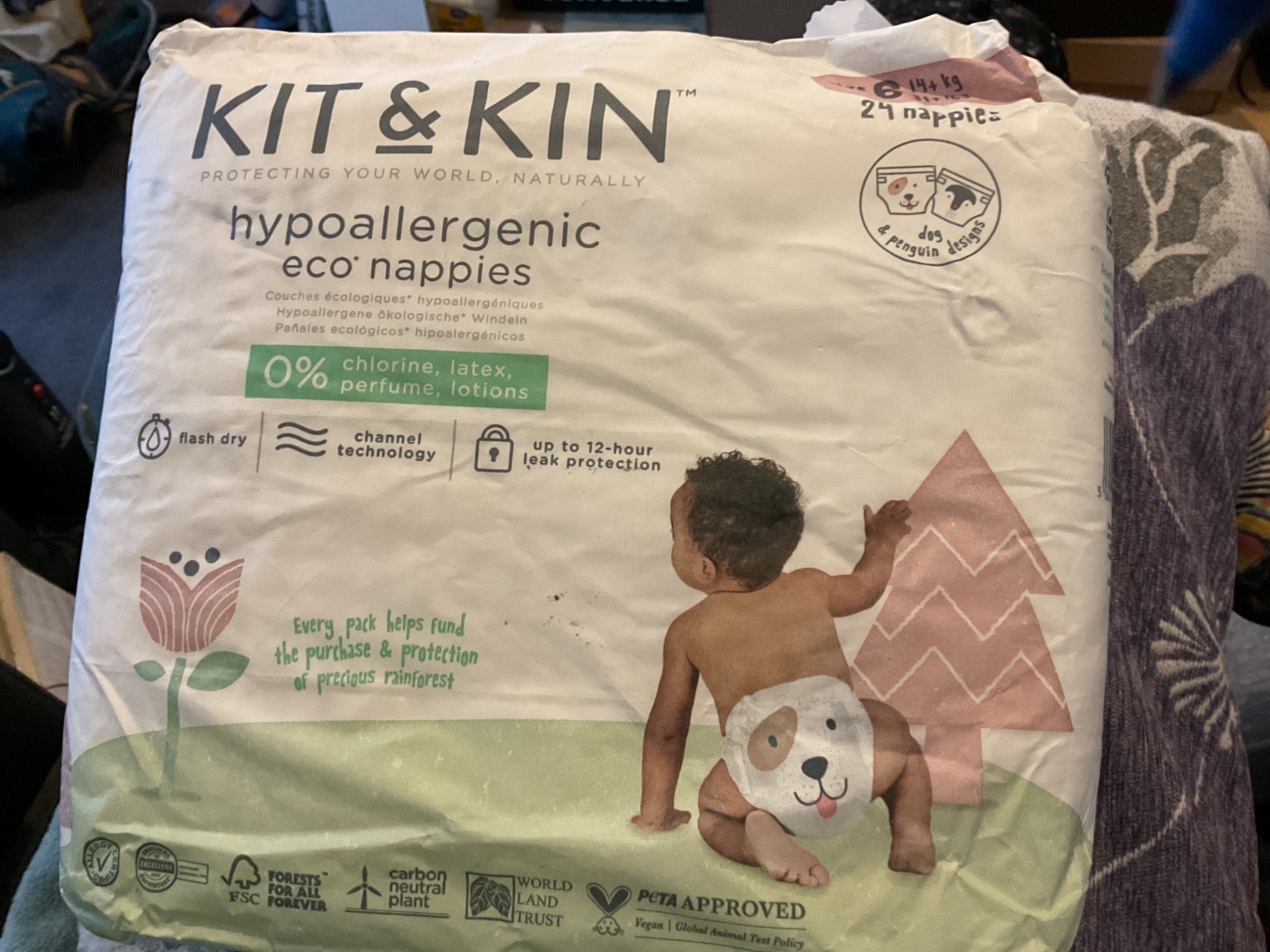 Kit & Kin Nappies - Size 6 (24 pack) - Image 2