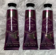 Bath & Body Works HAND CREAM AUTUMN DRIVE SET OF 3 Valued $27.00