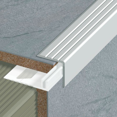 Nez de marche intérieur alu profilé escalier adaptable Dinac 2,7m