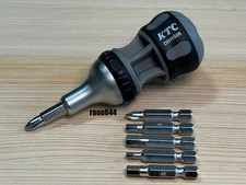 KTC DBRS06 Ratchet Stubby Driver With 6 Bits from Japan