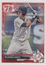2017 Bowman Prospects Red 70th Anniversary Wilkerman Garcia #BP147 03xg