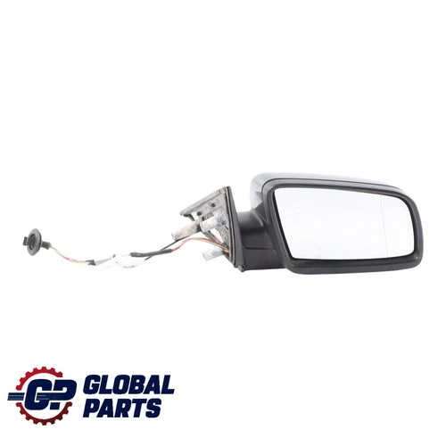 BMW E60 E61 LCI Wing Mirror Heated Door Right O/S Titangrau II Metallic - A08