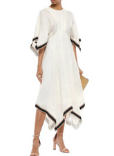 $680 Zimmermann juno ribbon long dress white XS