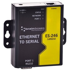 Brainboxes 1 Port RS232 Ethernet to Serial Adapter