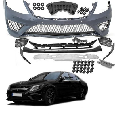 Stoßstange Vorne Black Edition passend für Mercedes W222 +Zubehör für S63 AMG