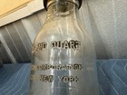 Original Antique Embossed Amco 1 Qt. Glass Oil Bottle With Spout Vintage — photo 4