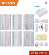 400 Tie-Points Breadboard Set - 6 PCS Solderless Kit for Innovative Projects