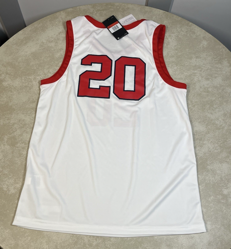 NWT Nike St Johns Red Storm Salesman Sample White Jersey #20 Size Large 1193 - Picture 11 of 13