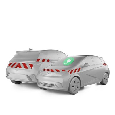 reflecto Kfz-Warnmarkierung passgenau für BYD Dolphin Baujahr ab 10-2023