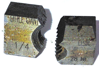 1/4 Little Giant Die Head Thread Chaser, 28-NF (UE-9-M-4)