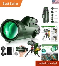 40X60 High Power Telescope with Tripod Phone Adapter, HD Low Light Vision f...