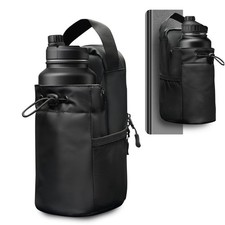 Magnetic Gym Bag Water Bottle Holder with Strap and Phone Pocket Unisex