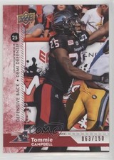 2018 Upper Deck CFL Red 63/150 Tommie Campbell #15 o1h