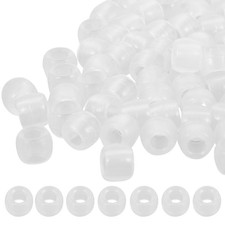 250 Pcs Glow Beads in The Dark Color Changing Uv Clear Work Jewelry