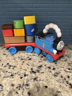 Thomas & Friends Wobble Cargo Stacker Train, Push-Along Engine with Stacking