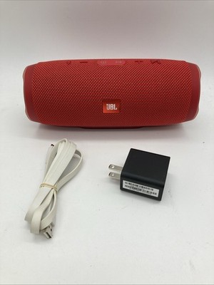 JBL Charge 3 Red Bluetooth Portable Speaker with Charger and USB Nt