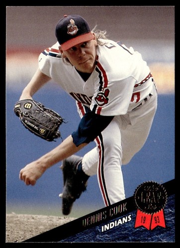 1993 Leaf Dennis Cook Cleveland Indians #193