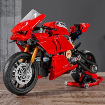 Motorrad Neu gebaut Ducati Panigale Bausteine Technic Rot 646 Teile Neu