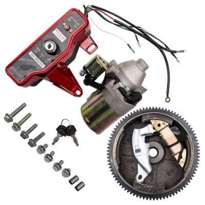 BFO ELECTRIC STARTER MOTOR KIT IGNITION SWITCH FOR HONDA GX160 GX200 5.5HP 6.5HP