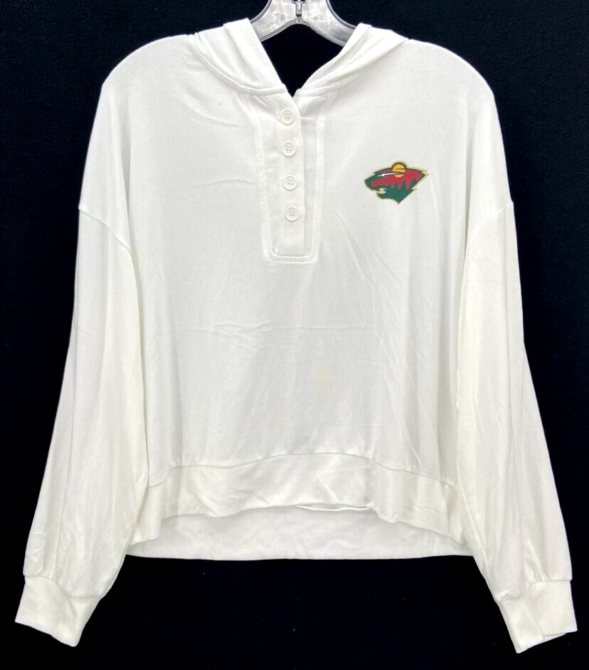 NEW Minnesota Wild NHL Concepts Sport Marble LS Hoodie Pants Pajama Set Women M - Image 2 of 4