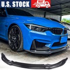 For 2015-19 BMW F80 M3 F82 F83 M4 REAL CARBON Front Bumper Lip Spoiler Splitter 