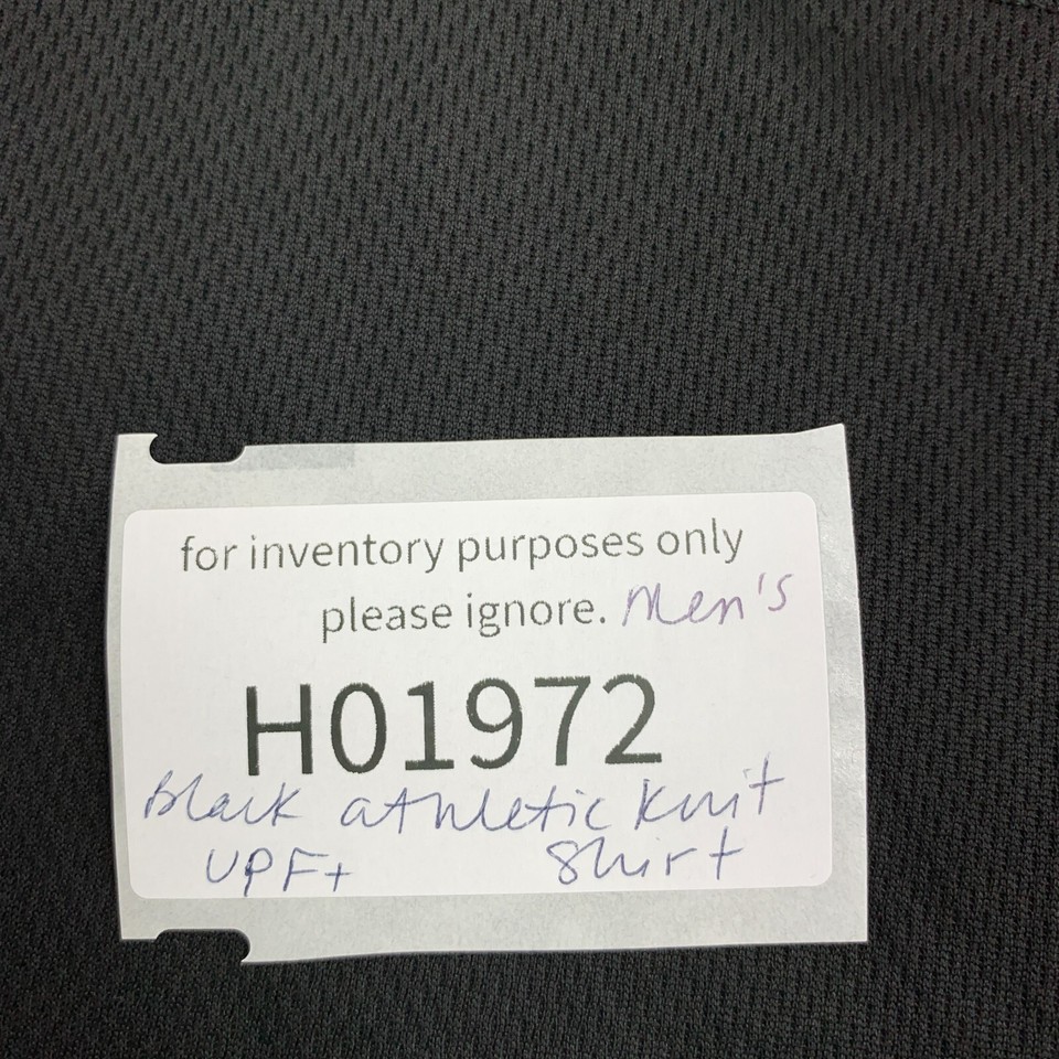 Ingear UPF+ Athletic Knit Shirt Mens XXL Long Sleeve Black Crew Neck