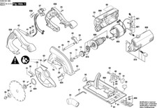 Bosch PKS 55A Handkreissäge original Bosch Ersatzteile Liste 3603E01000