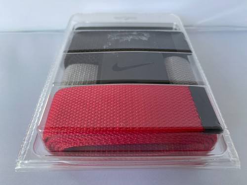 NIKE 3 IN 1 WEB PACK BELT One size fits all up to 42" Mult Colors MAD. VIETNAM - Picture 2 of 3