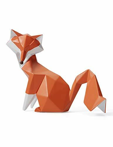 Amoy-Art Statuetta Figurina Volpe Scultura Decorazione Decorativo Animali per Ca