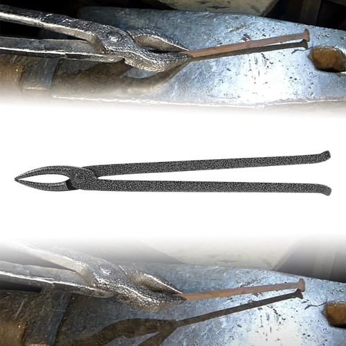 Blacksmith Scroll Tongs Blacksmith 16'' Curved Jaw Scroll Tongs Pointed Tongs - Picture 11 of 11
