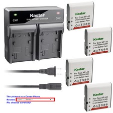 Kastar Battery Rapid Charger for Casio NP-40 CNP40 Casio PRO EX-Z750 Camera